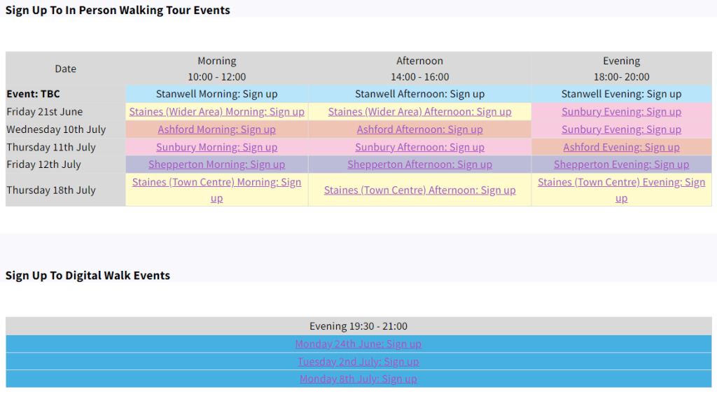 Spelthorne Design Codes: Walking&nbsp;Tours