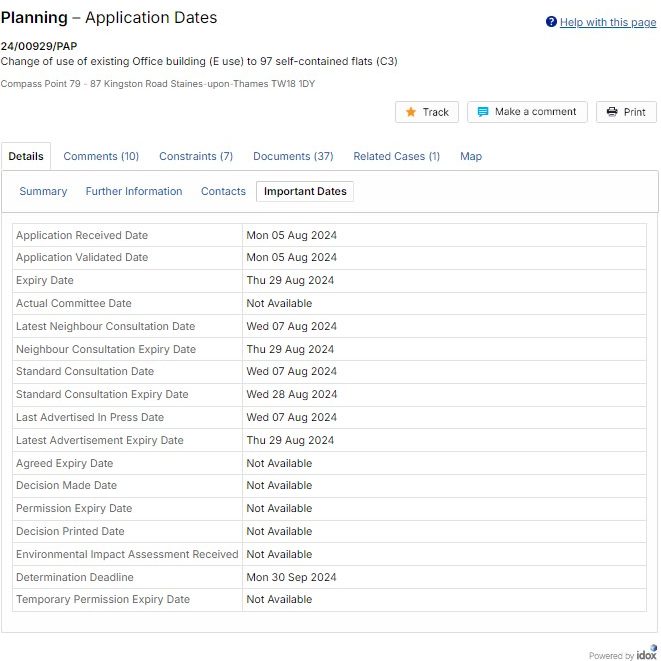 Compass Point, Kingston Road, Staines:&nbsp;Update
