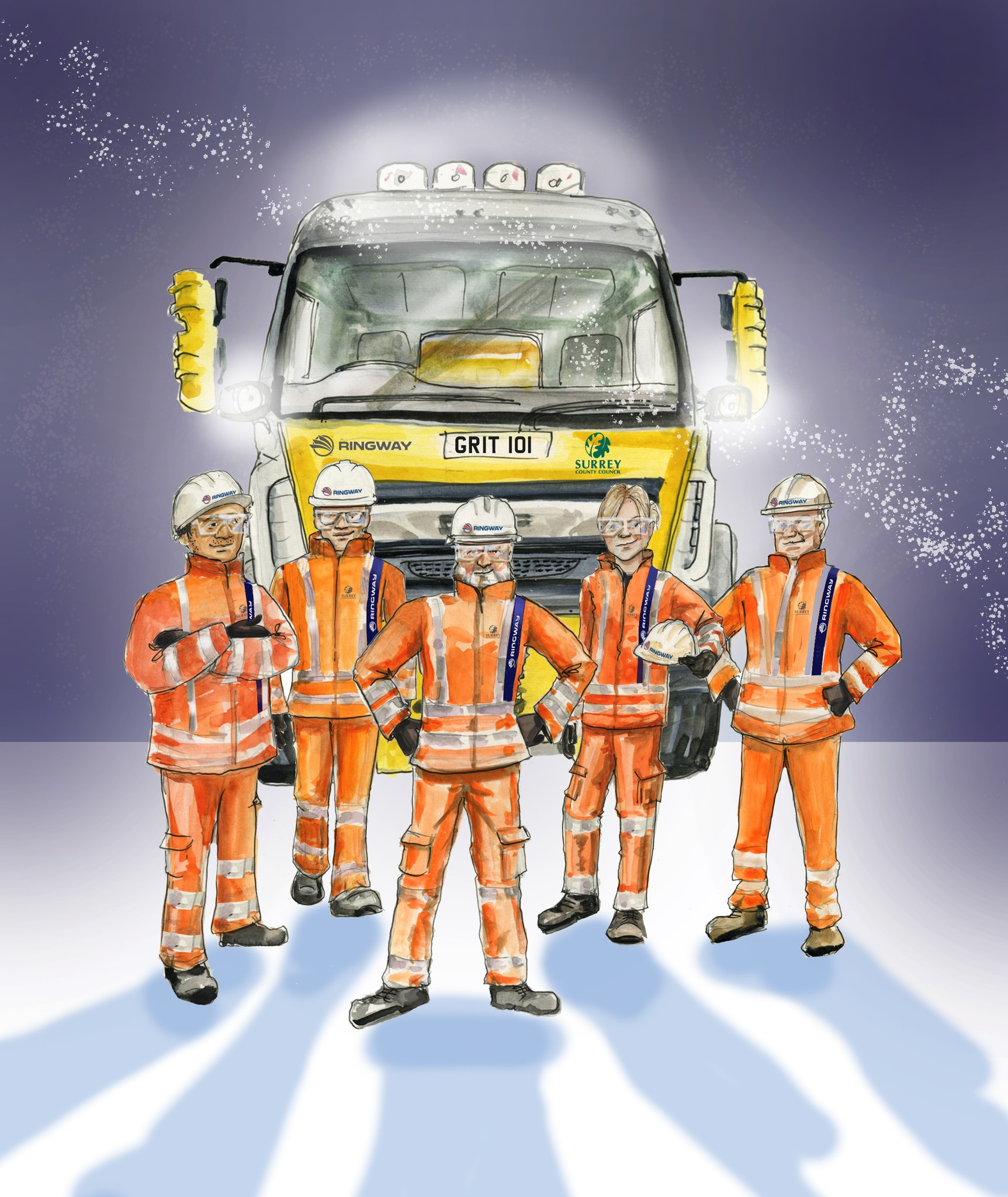 Surrey Highways Gritting