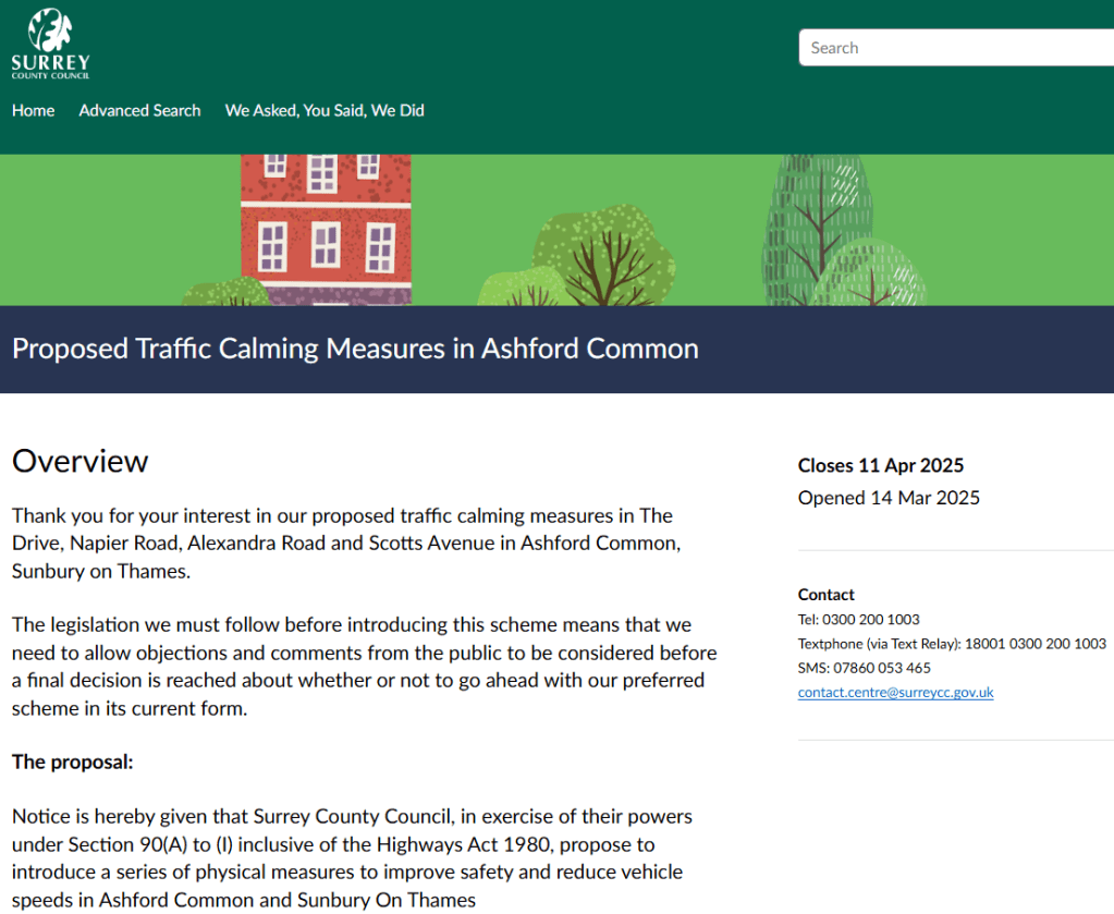 Proposed Traffic Calming Measures: Asford&nbsp;Common