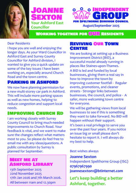 Ashford Surrey Division&nbsp;Newsletter