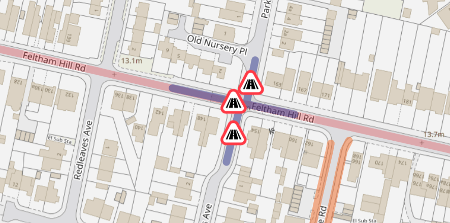 Rescheduled Feltham Hill Road, Ashford:&nbsp;Roadworks