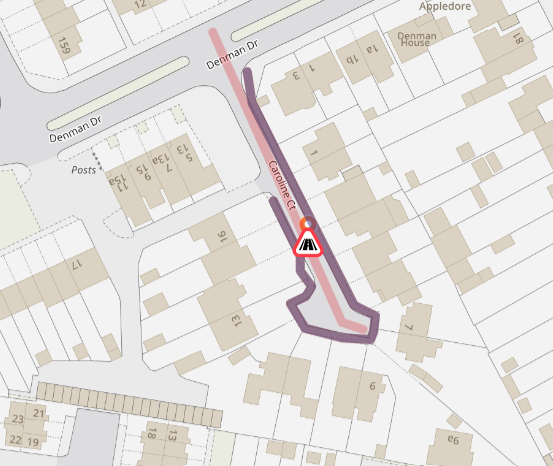 Caroline Court, Ashford: Pavement Works